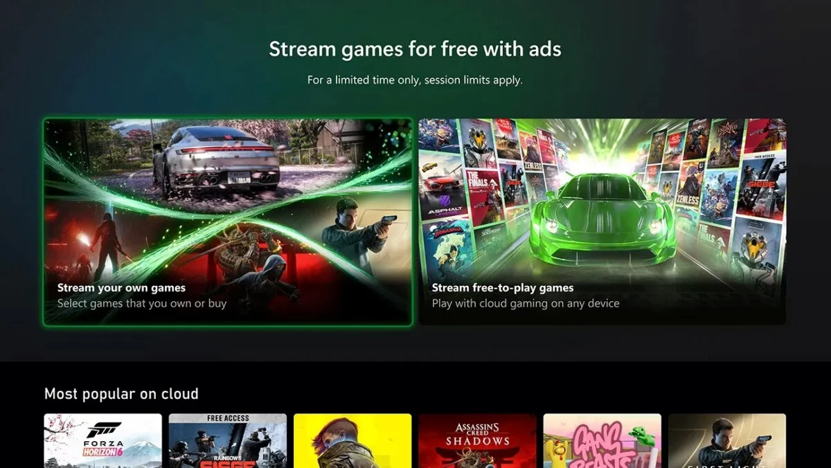 Xbox inicia testes de streaming de games baseado em anúncios