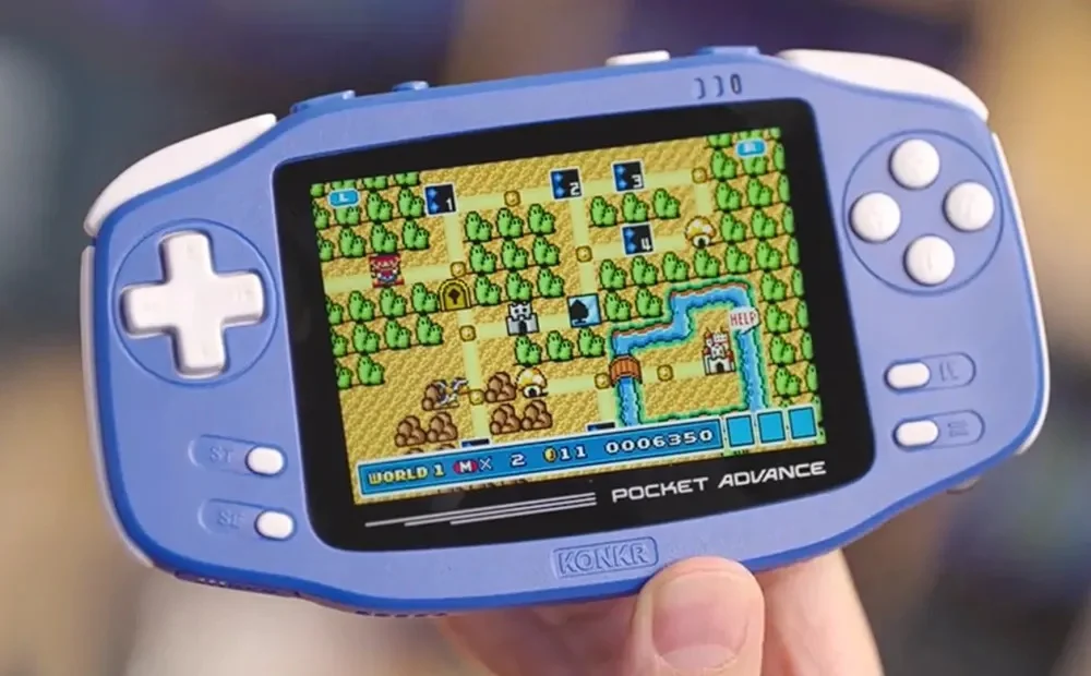 Portátil estilo GBA para emulação