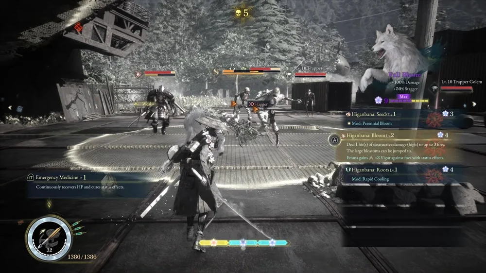 Captura do gameplay de Beast of Reincarnation mostra Bloom Arts