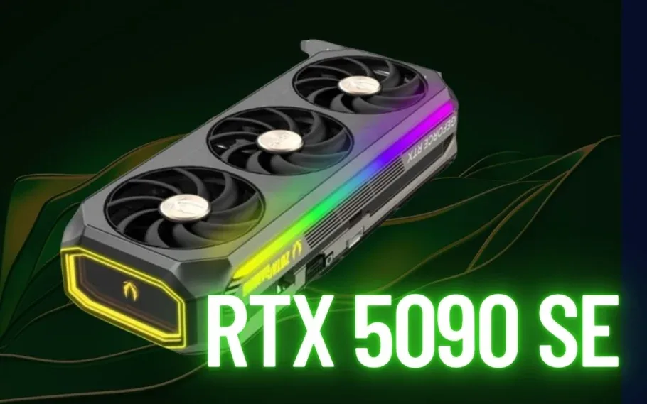 RTX 5090 da Zotac com 5090 SE escrito