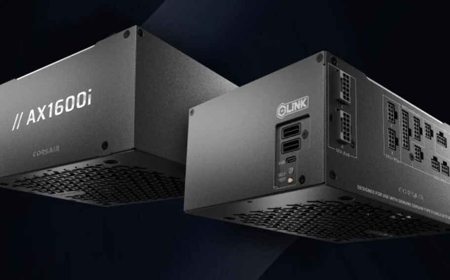 Corsair revela AX1600i SHIFT de 1600 W e fonte transparente HX1000i SHIFT CRYSTAL na Computex 2026