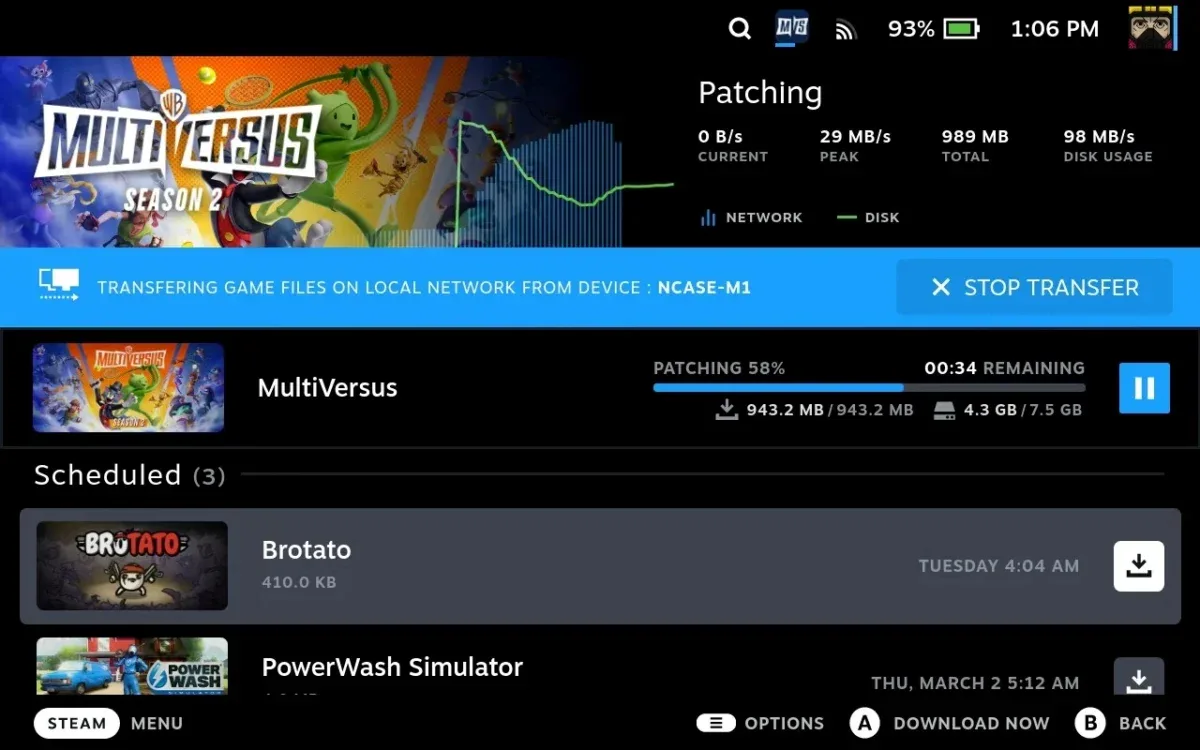 Valve afirma que corrigiu transferência local de games no Steam