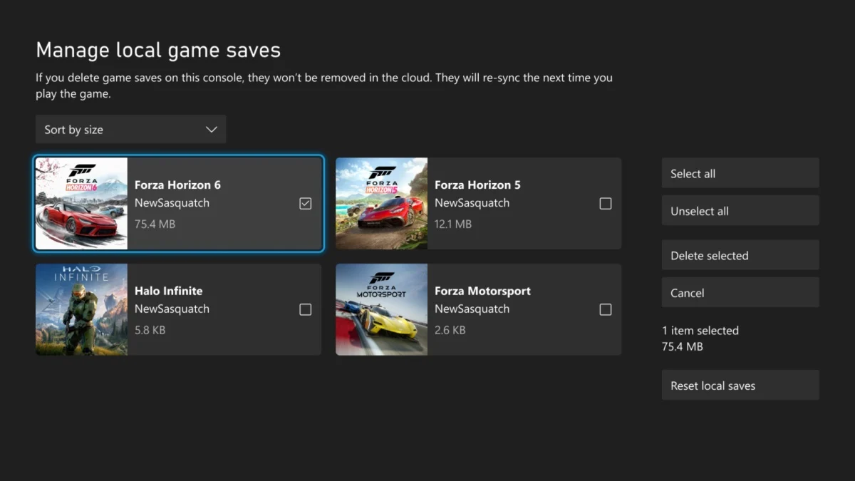 Xbox ganha mais controle sobre saves locais e novo background imersivo