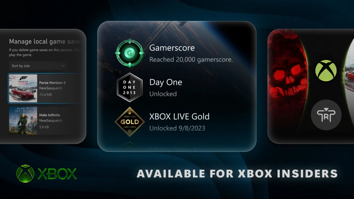 Xbox ganha mais controle sobre saves locais e novo background imersivo